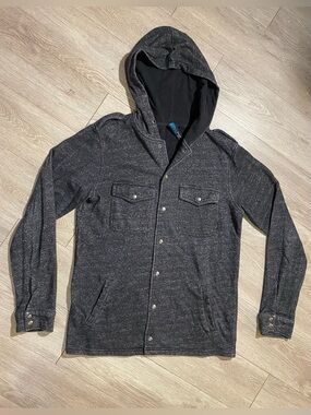 💜 Vans gray hooded jacket MEDIUM (mens)